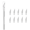 Канцелярский нож - скальпель + 10 лезвий