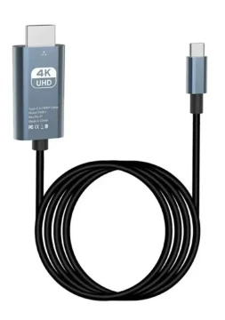 Кабель Type-C to HDMI 4K 60Hz 2м для монитора и телевизора (Адаптер)