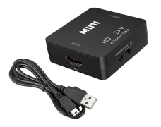 Переходник HDMI to AV RCA конвертер black
