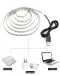 USB светодиодная лента 5V, холодный белый свет, 5м