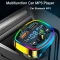 Автомобільний FM-модулятор Vikefon ФМ-трансмітер, Bluetooth 2 USB + type-c