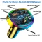 Автомобільний FM-модулятор Vikefon ФМ-трансмітер, Bluetooth 2 USB + type-c